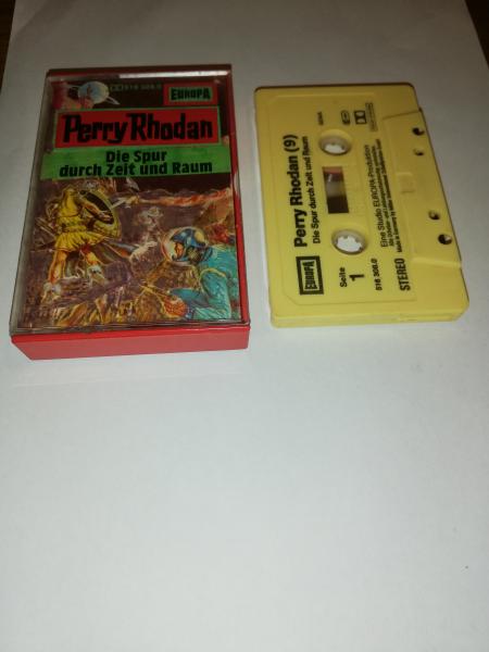 PPerry Rhodan Folge 9 Die Spur durch Raum und Zeit Gelb 516308.0 Europa(Frontcover bemalt)